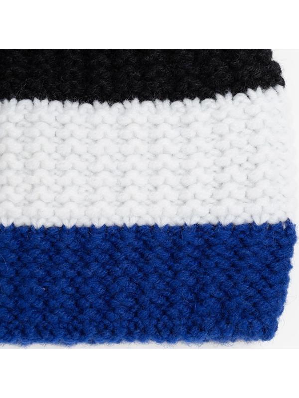 Шапка мужская, цвет василёк/белый, размер 57-59