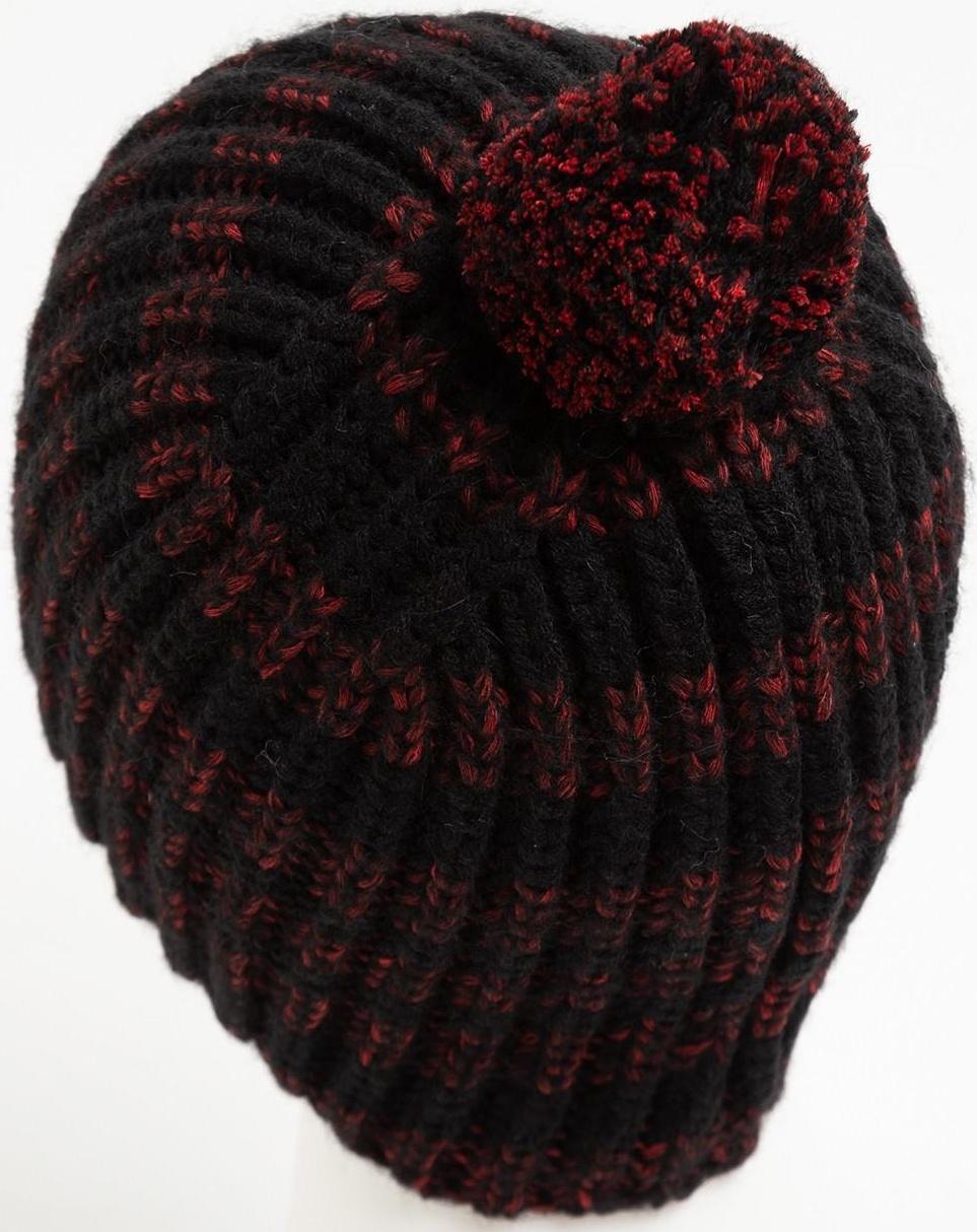 Шапка мужская, цвет чёрный, размер 57-59