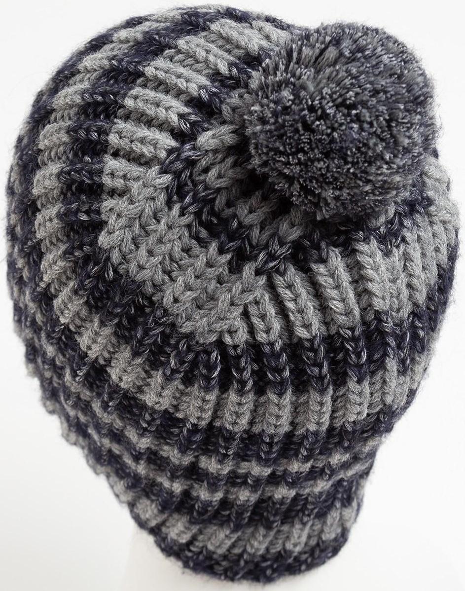 Шапка мужская, цвет серый меланж, размер 57-59