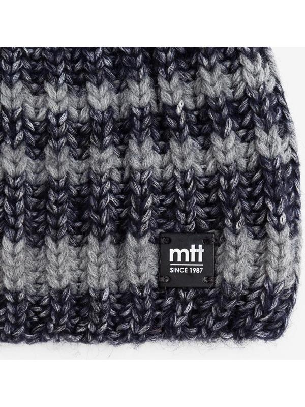 Шапка мужская, цвет серый меланж, размер 57-59