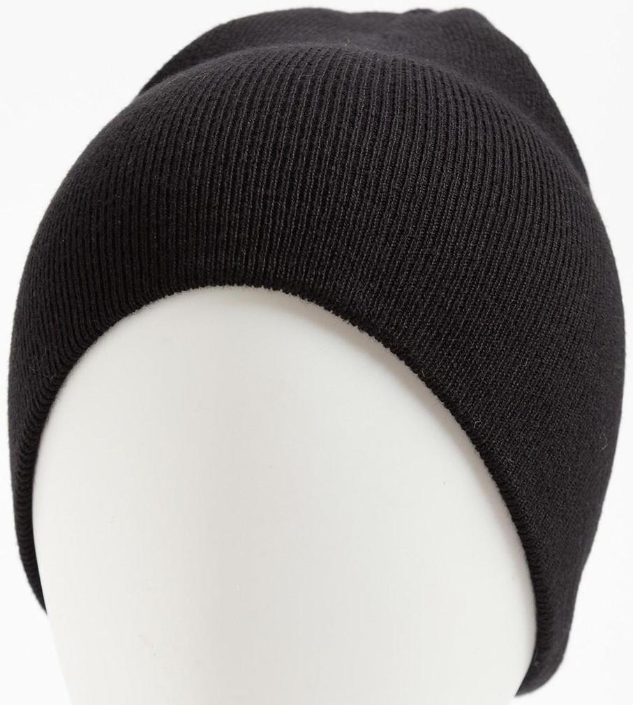 Шапка мужская, цвет чёрный, размер 57-59