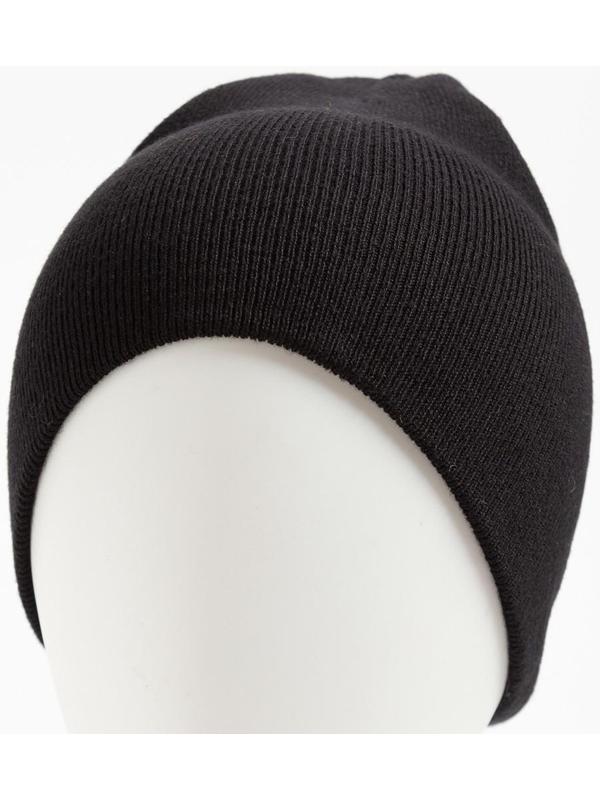 Шапка мужская, цвет чёрный, размер 57-59
