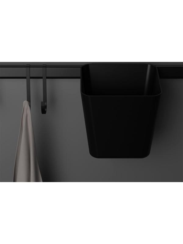 Рейлинговая система для кухни на 7 предметов Доляна, 60,5 см, цвет чёрный