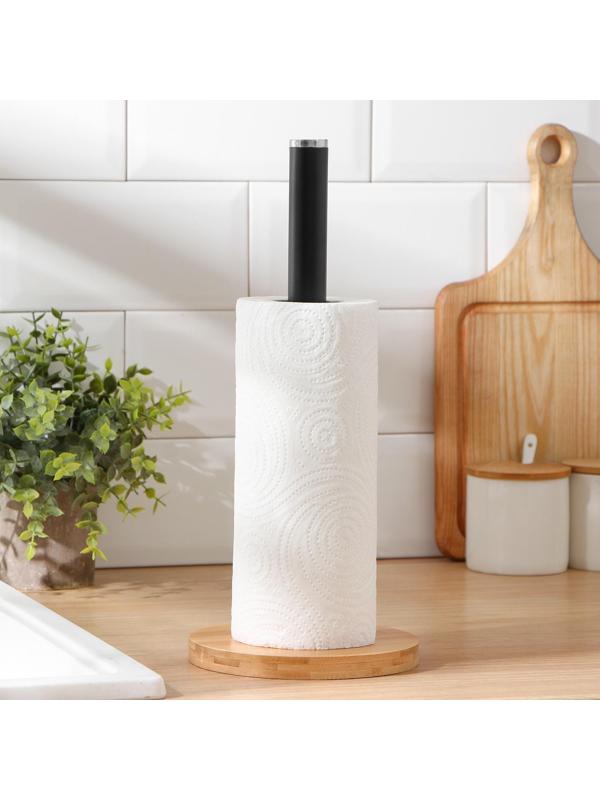 Держатель для бумажных полотенец Magistro Black, 15 см