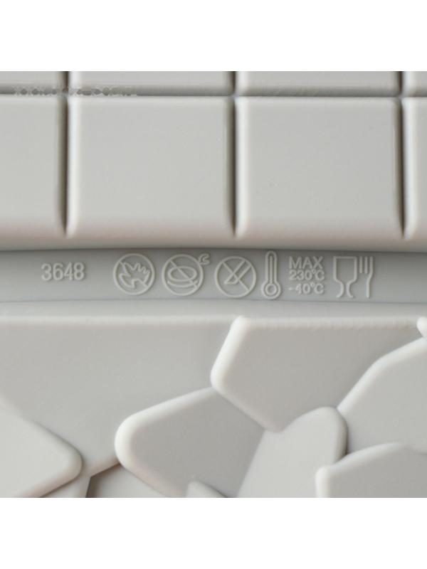 Форма для шоколада силиконовая «Шоколадное ассорти», 9 ячеек, 20×15 см, цвет розовый