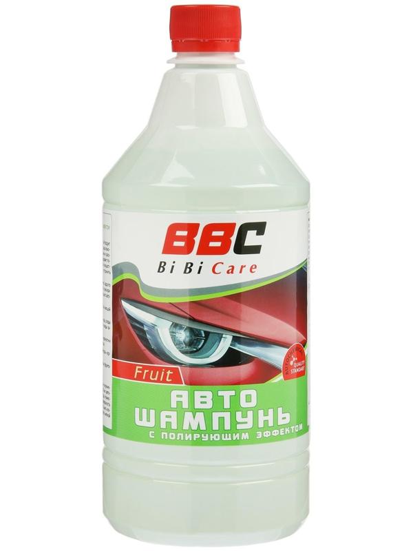 Автошампунь BiBiCare с полирующим эффектом фруктовый, 1 л Ln4123, контактный
