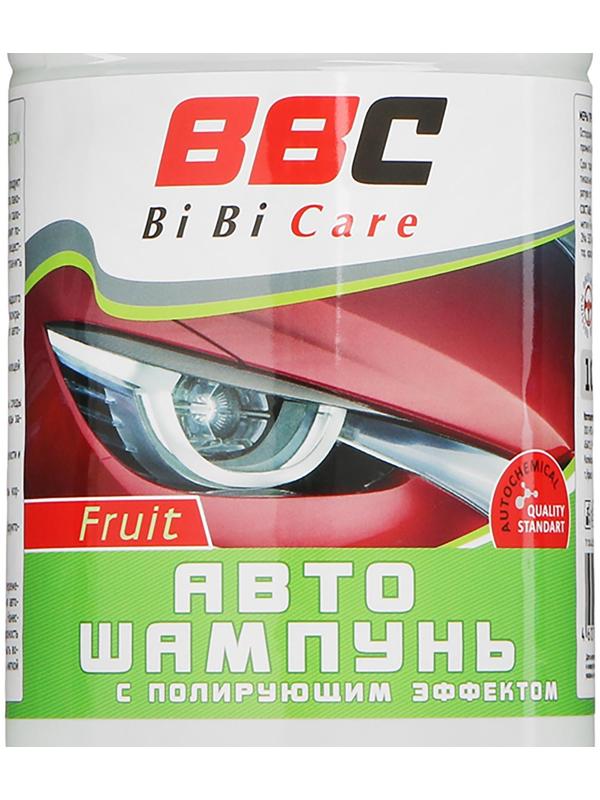 Автошампунь BiBiCare с полирующим эффектом фруктовый, 1 л Ln4123, контактный