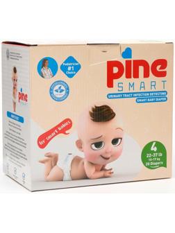 Подгузники детские умные Pine Smart 4 Maxi, 10 - 17 кг, 20 шт.