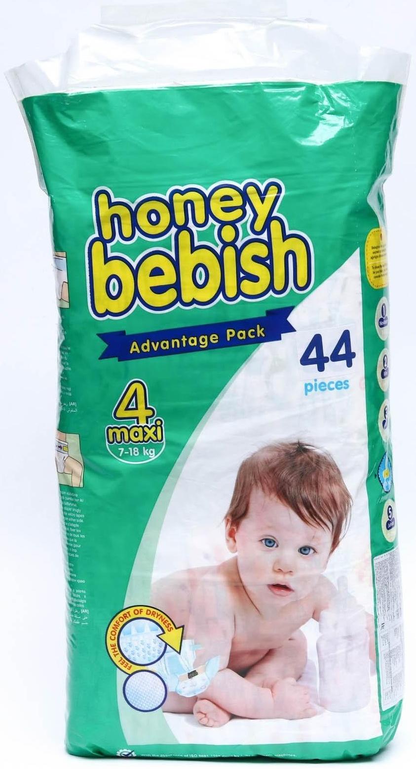 Подгузники детские Bebish 4 Maxi (7 - 18 kg), 44 шт