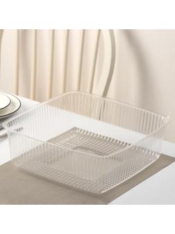 Тортовница одноразовая ПР-Т-240, крышка, 31,6×31,6×12,5 см, цвет прозрачный