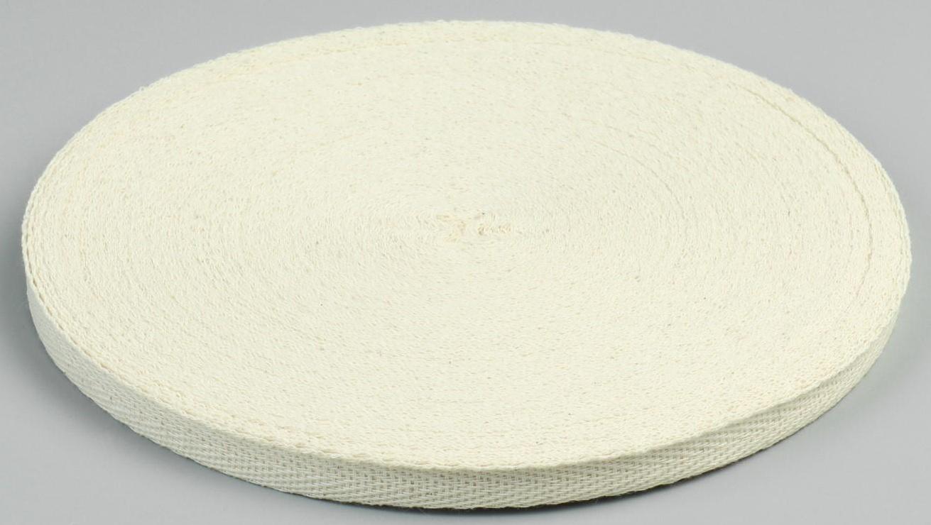 Лента киперная, 10 мм, 50 ± 1 м, плотность 3,33 гр/м, цвет бежевый