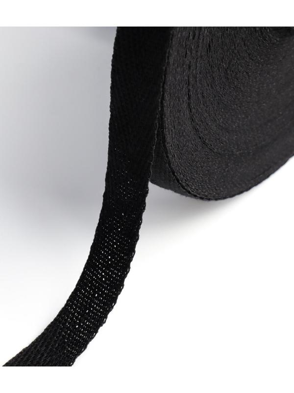 Лента киперная, 15 мм, 50 ± 1 м, плотность 3,33 гр/м, цвет чёрный