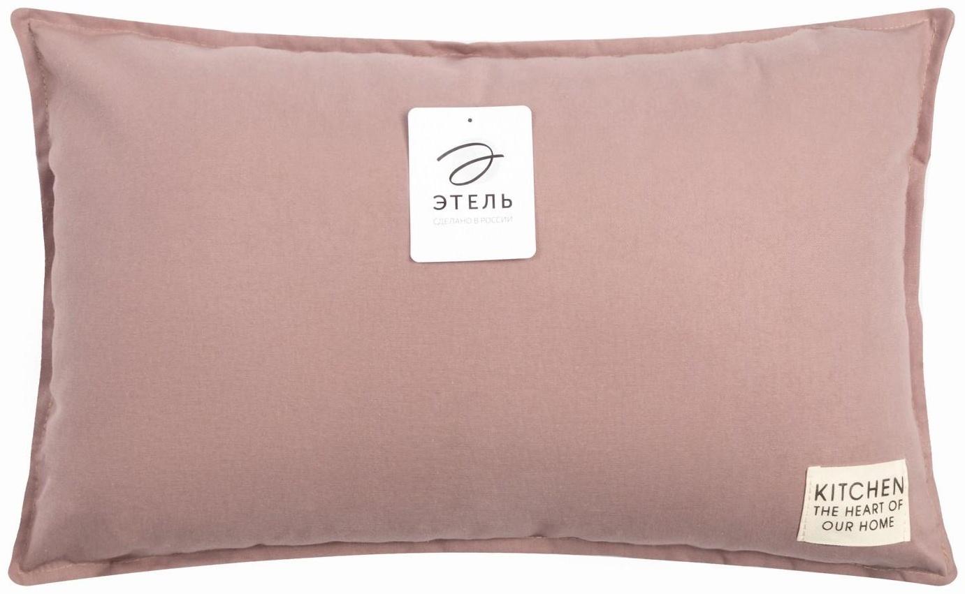Подушка Этель, 30х50+1 см, сиреневый, 100% хлопок
