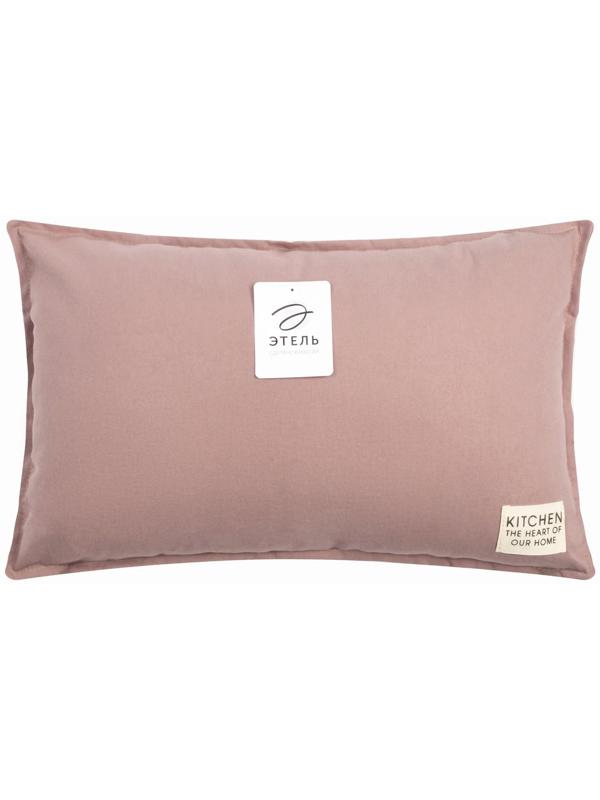 Подушка Этель, 30х50+1 см, сиреневый, 100% хлопок