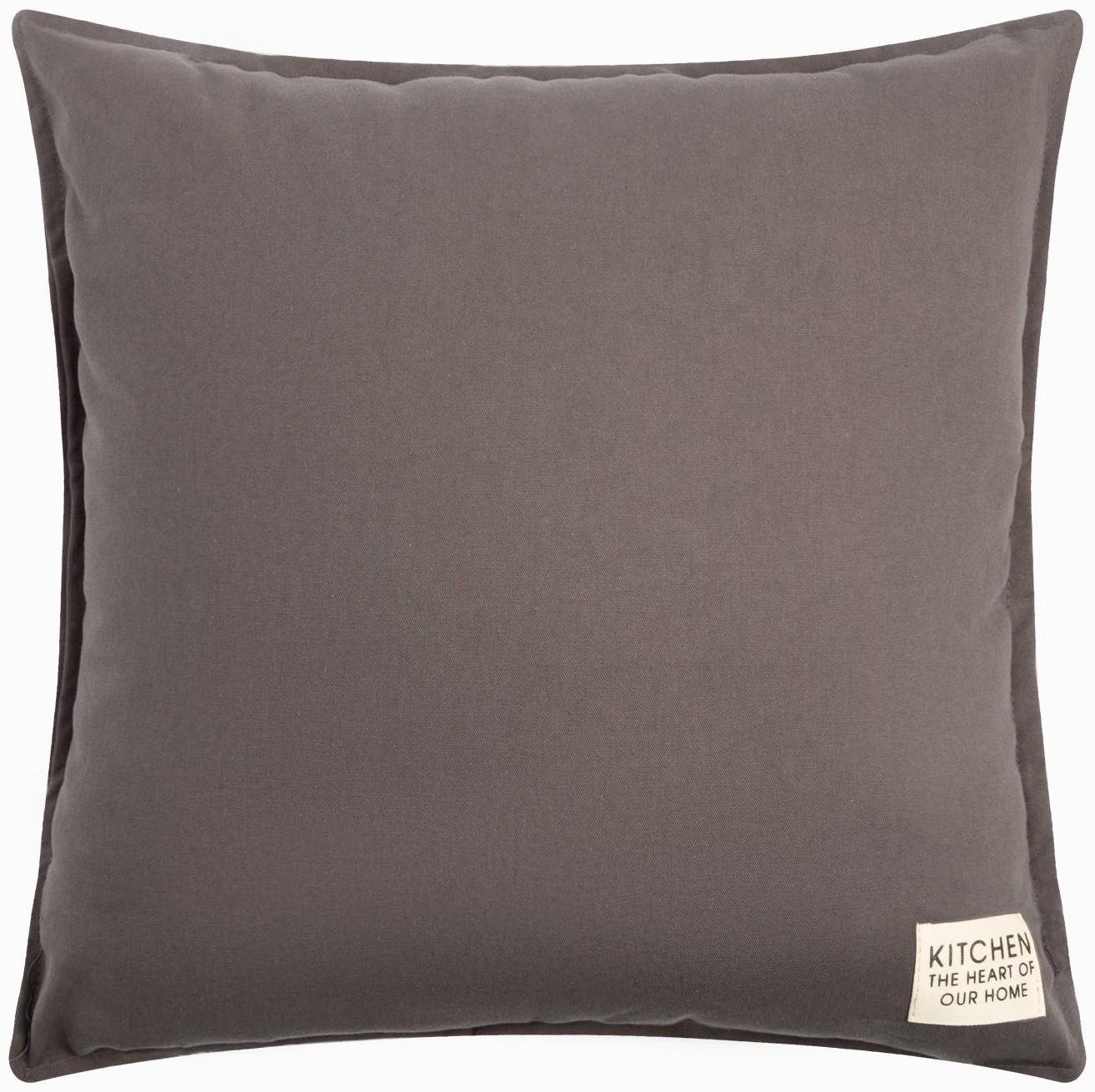 Подушка Этель, 45х45+1 см, серый, 100% хлопок