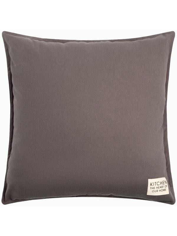 Подушка Этель, 45х45+1 см, серый, 100% хлопок