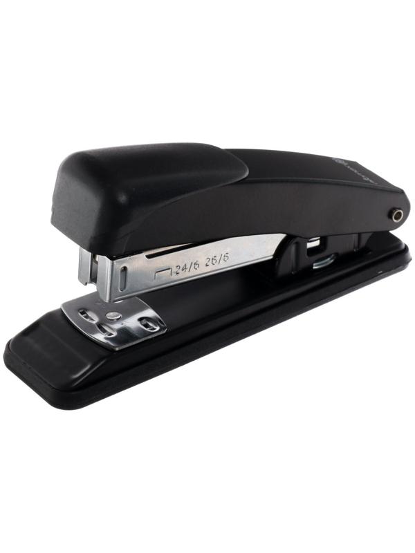 Степлер № 24/6 и 26/6 на 18 листов, deVENTE металлический, чёрный