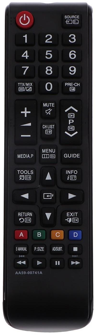 Пульт ДУ SAMSUNG LCD AA59-00741A, универсальный, чёрный