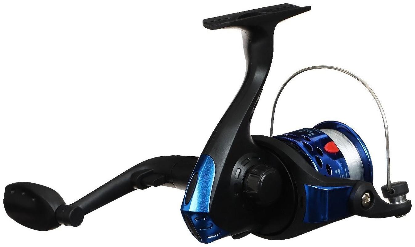 Катушка оснащённая FX200, 1 подшипник, 5.1:1, пластиковая шпуля, синяя