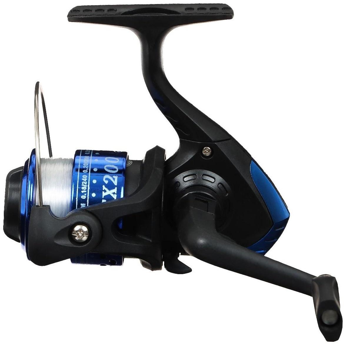 Катушка оснащённая FX200, 1 подшипник, 5.1:1, пластиковая шпуля, синяя