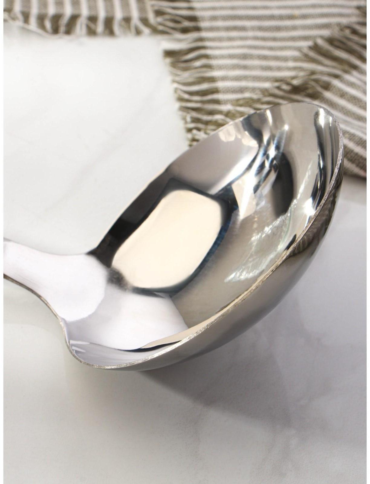 Половник из нержавеющей стали Доляна Home, 90 мл, 34×10 см, толщина 3 мм, цвет серебряный