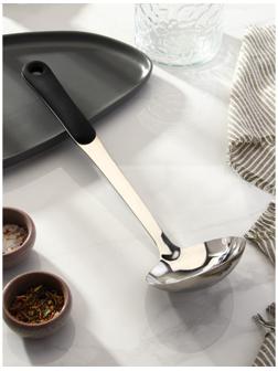 Половник из нержавеющей стали Доляна Home, 90 мл, 34×10 см, толщина 3 мм, цвет серебряный