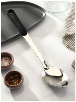 Ложка гарнирная из нержавеющей стали Доляна Home, 38×7 см, толщина 3 мм