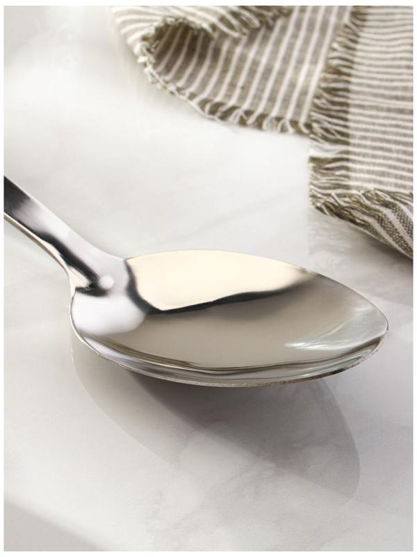 Ложка гарнирная из нержавеющей стали Доляна Home, 38×7 см, толщина 3 мм