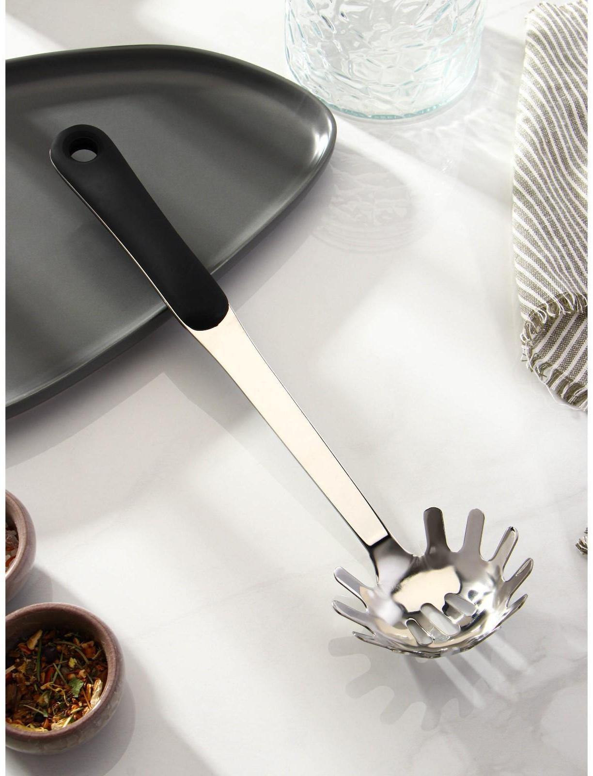 Ложка для спагетти из нержавеющей стали Доляна Home, 32×8,5 см, толщина 3 мм