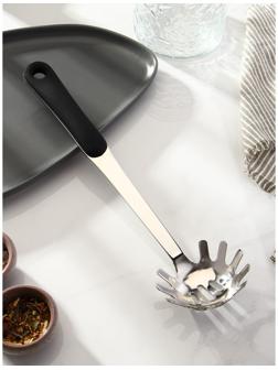 Ложка для спагетти из нержавеющей стали Доляна Home, 32×8,5 см, толщина 3 мм