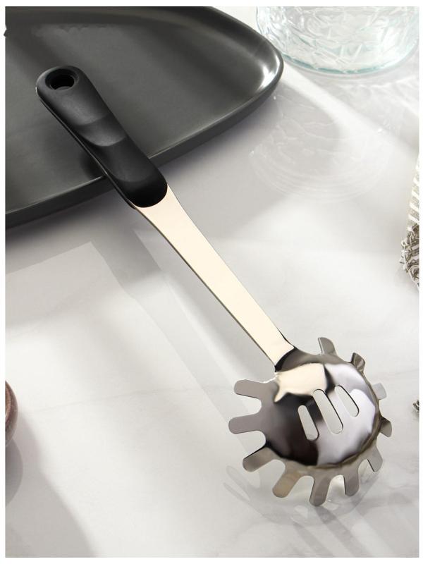 Ложка для спагетти из нержавеющей стали Доляна Home, 32×8,5 см, толщина 3 мм