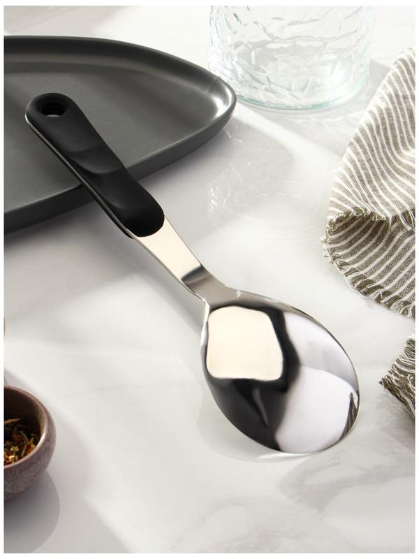 Ложка гарнирная из нержавеющей стали Доляна Home, 29×8 см, толщина 3 мм