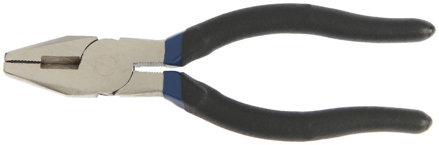 Плоскогубцы комбинированные ТУНДРА, никелированные, обрезиненные рукоятки, 160 мм