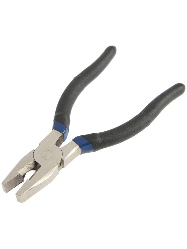 Плоскогубцы комбинированные ТУНДРА, никелированные, обрезиненные рукоятки, 160 мм
