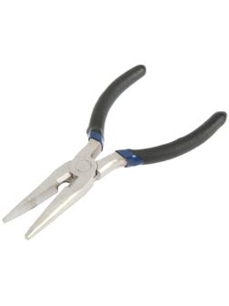 Длинногубцы ТУНДРА, никелированные, обрезиненные рукоятки, 160 мм