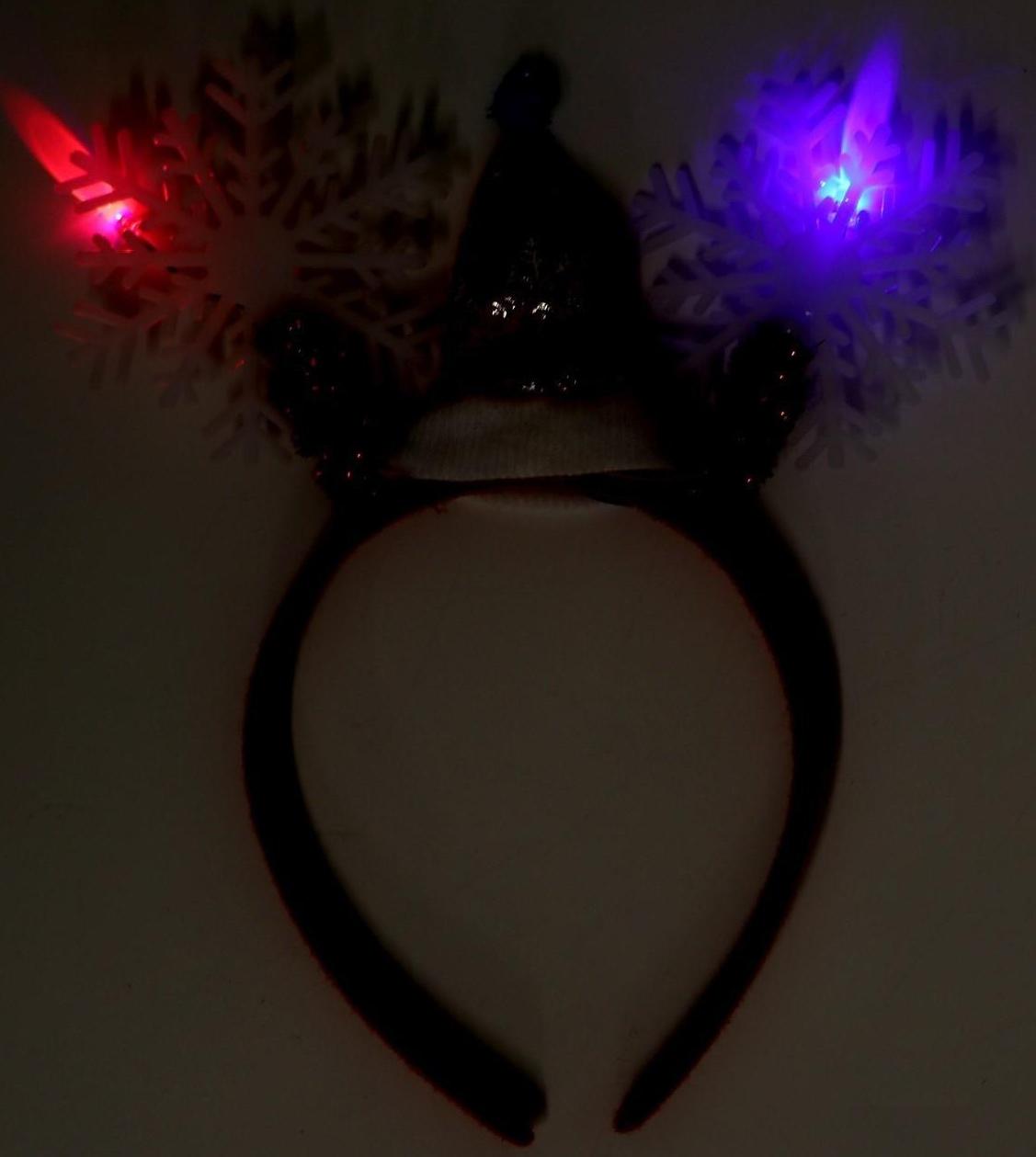 Карнавальный ободок «Снежинки», цвета МИКС