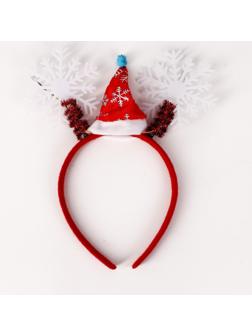 Карнавальный ободок «Снежинки», цвета МИКС