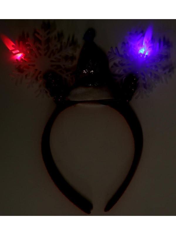 Карнавальный ободок «Снежинки», цвета МИКС