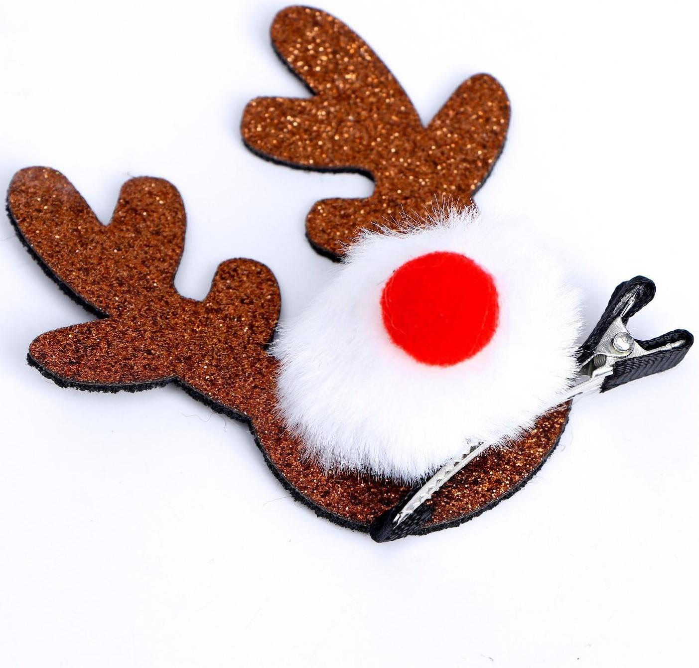 Карнавальный зажим «Рога», цвета МИКС