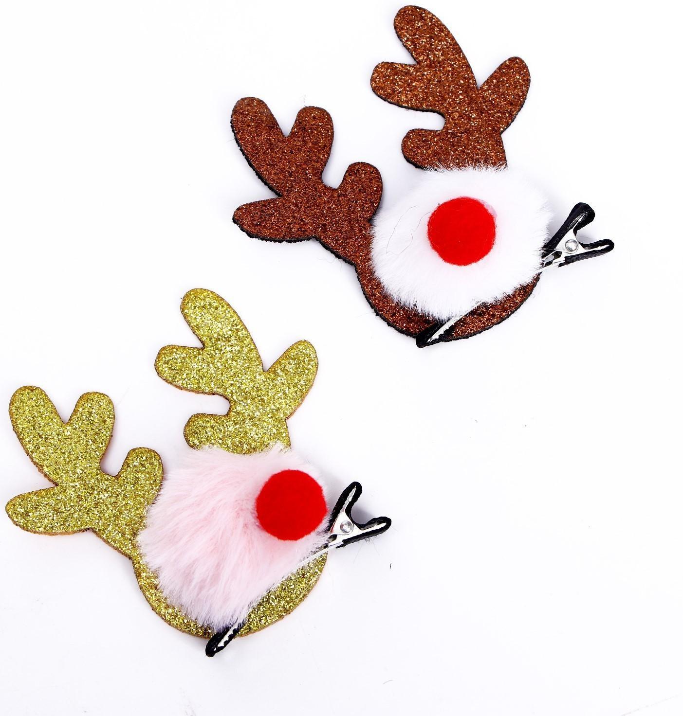 Карнавальный зажим «Рога», цвета МИКС