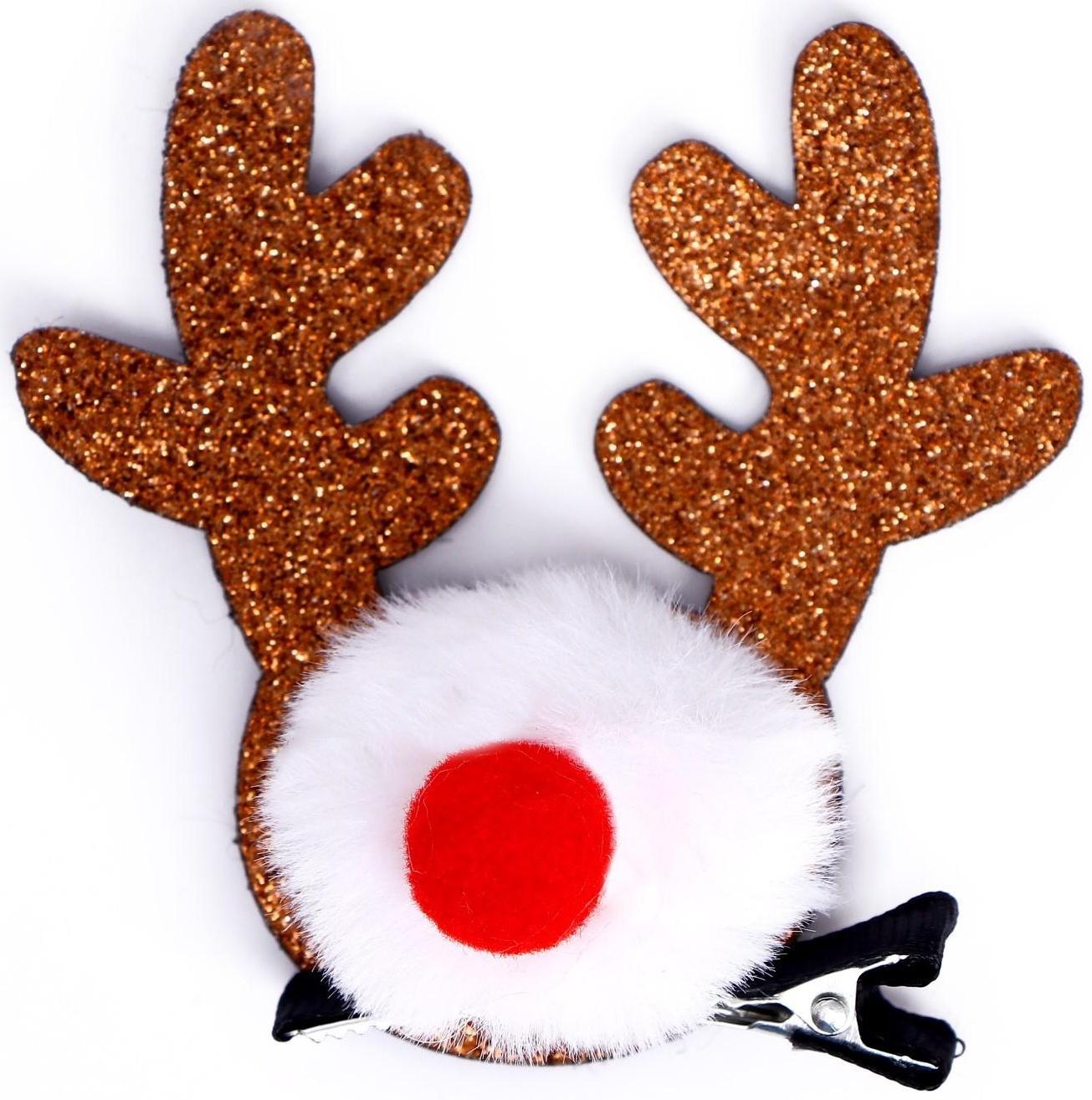 Карнавальный зажим «Рога», цвета МИКС