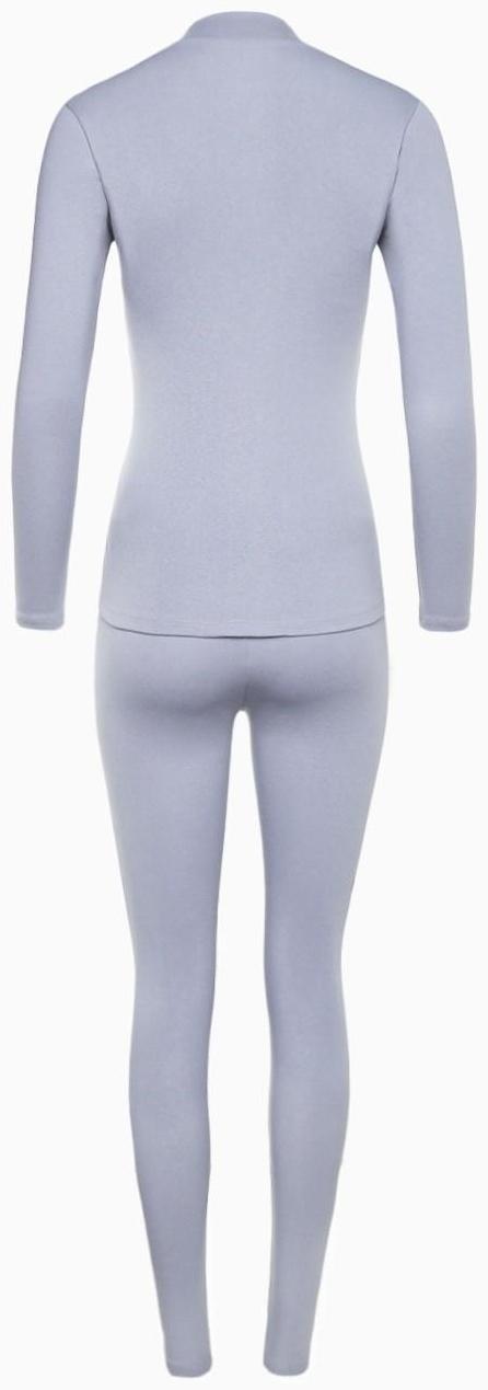 Термобельё женское (джемпер, леггинсы) принт волк, цвет светло-серый, размер 44