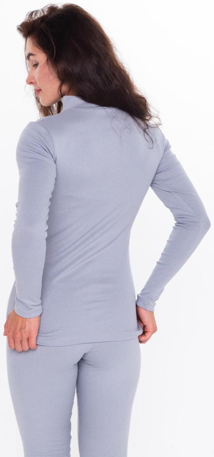 Термобельё женское (джемпер, леггинсы) принт волк, цвет светло-серый, размер 44