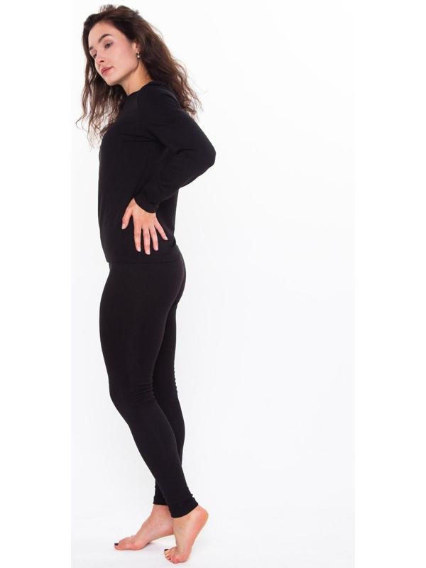 Термобельё женское НАЧЁС (леггинсы), цвет чёрный, размер 54