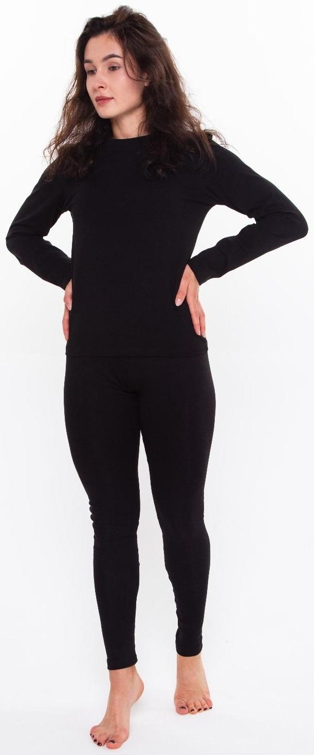 Термобельё женское НАЧЁС (леггинсы), цвет чёрный, размер 58