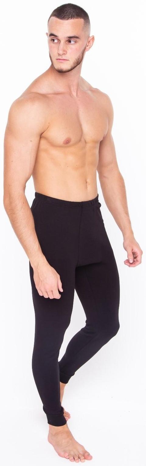 Термобельё мужское (кальсоны), цвет чёрный, размер 48