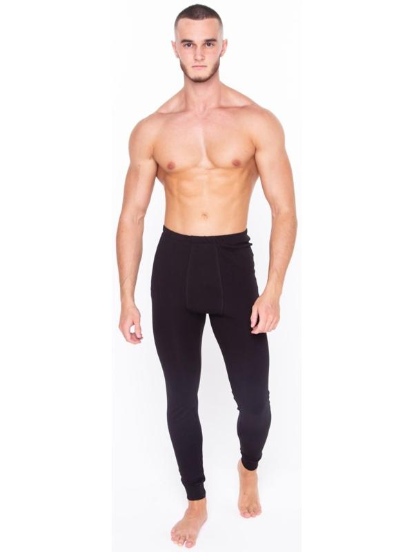 Термобельё мужское (кальсоны), цвет чёрный, размер 48
