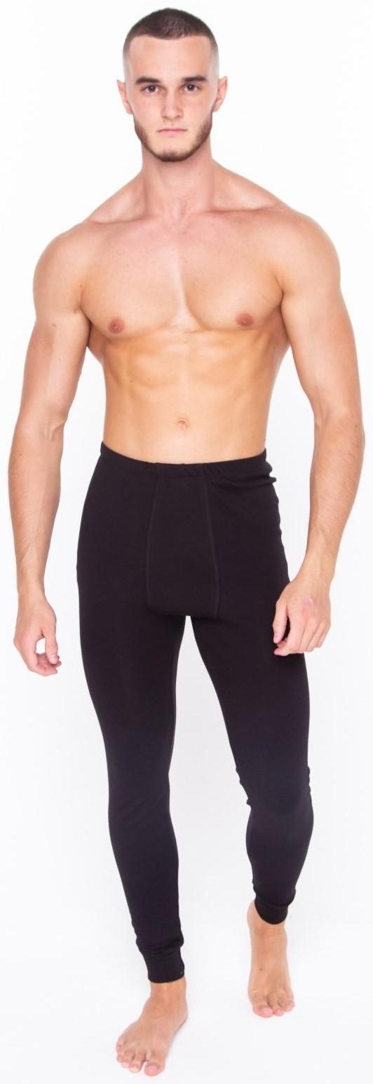 Термобельё мужское (кальсоны), цвет чёрный, размер 50