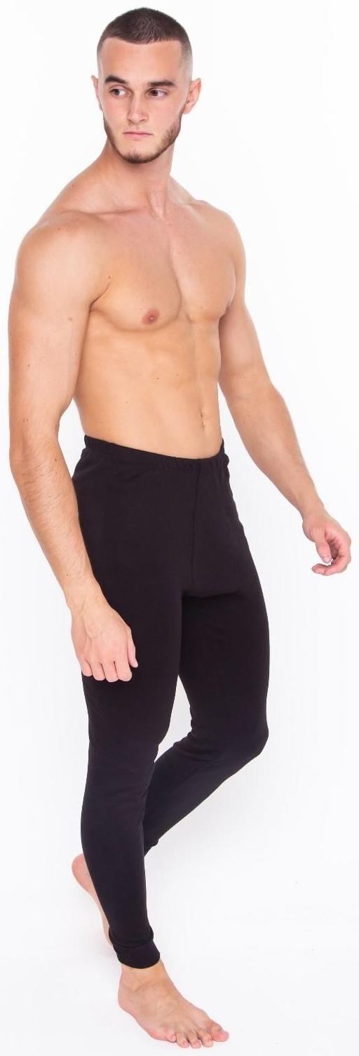 Термобельё мужское (кальсоны), цвет чёрный, размер 52