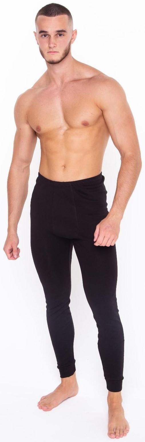 Термобельё мужское (кальсоны), цвет чёрный, размер 52